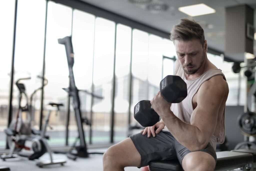Weight training for big muscle